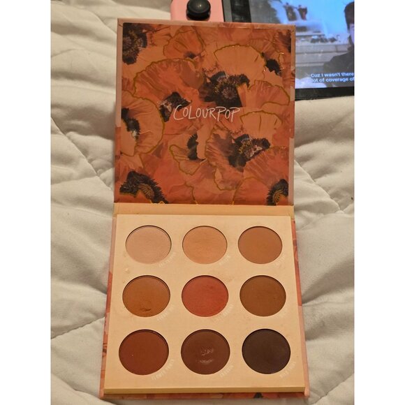 Colourpop Big Poppy Pressed Powder Palette 9 Matte Shades - Picture 3 of 4